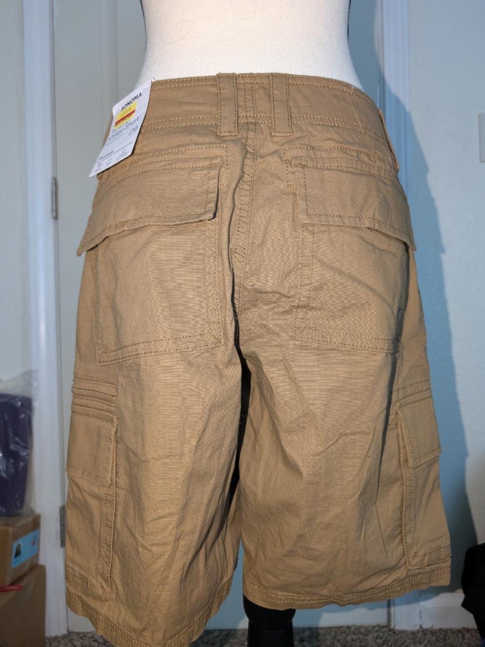 Sonoma Men's Cargo Shorts in Khaki/Tan